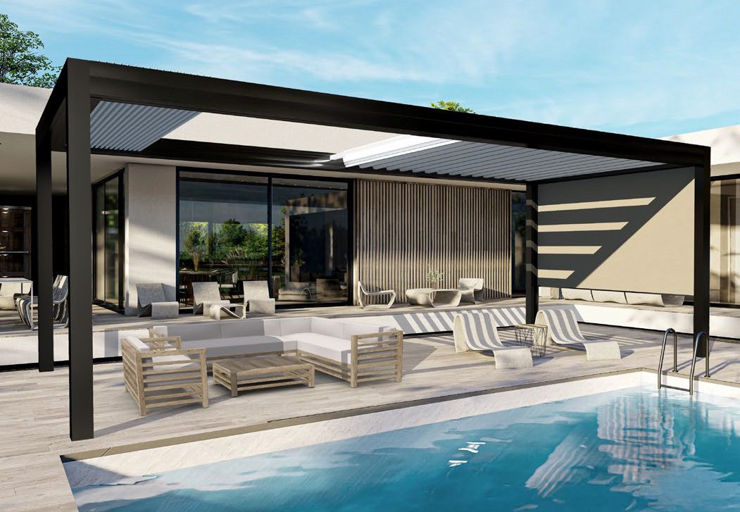 Conception sur-mesure d'une pergola du fabricant Marquises